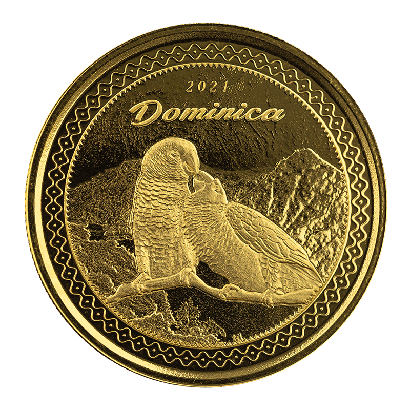 Ec8 Dominica Sisserou Parrot 1 Oz Gold Coin 2021 Td Precious Metals 